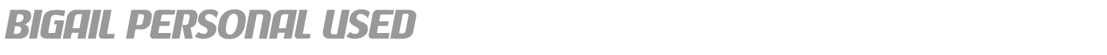 Bigail font preview